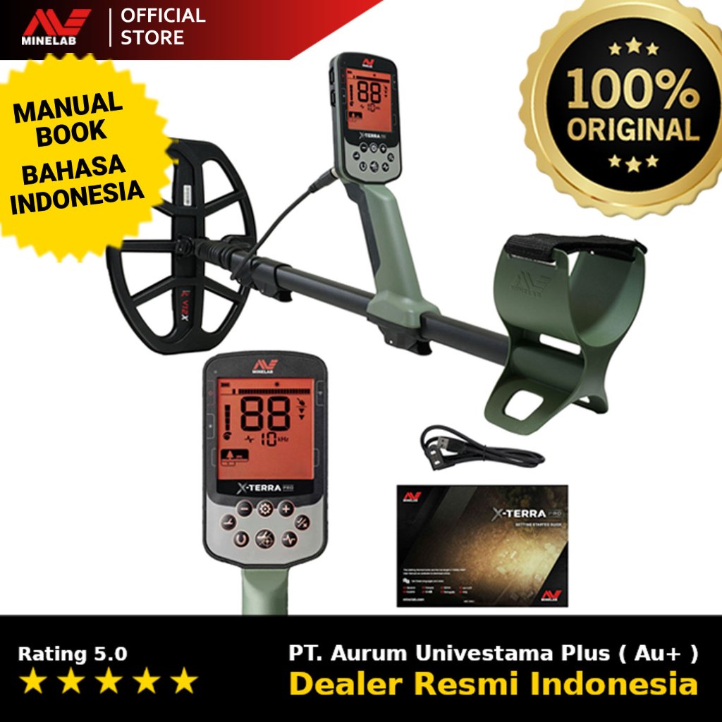 Minelab X-Terra Pro - Detektor Logam Tahan Air - Metal Detector XTerra, XTerra Pro, X-Terra untuk me