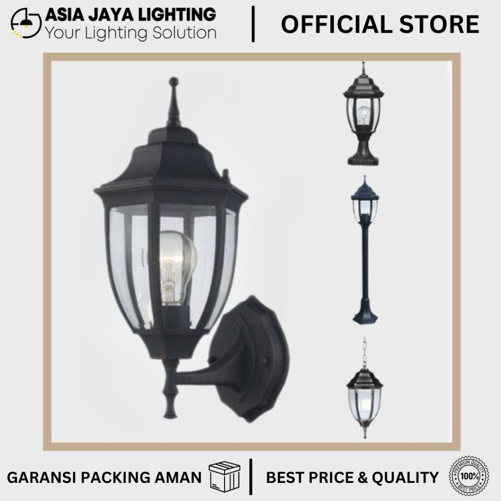 LAMPU TAMAN OUTDOOR / LAMPU DINDING OUTDOOR / LAMPU TIANG OUTDOOR / LAMPU GANTUNG TAMAN / LAMPU GARD