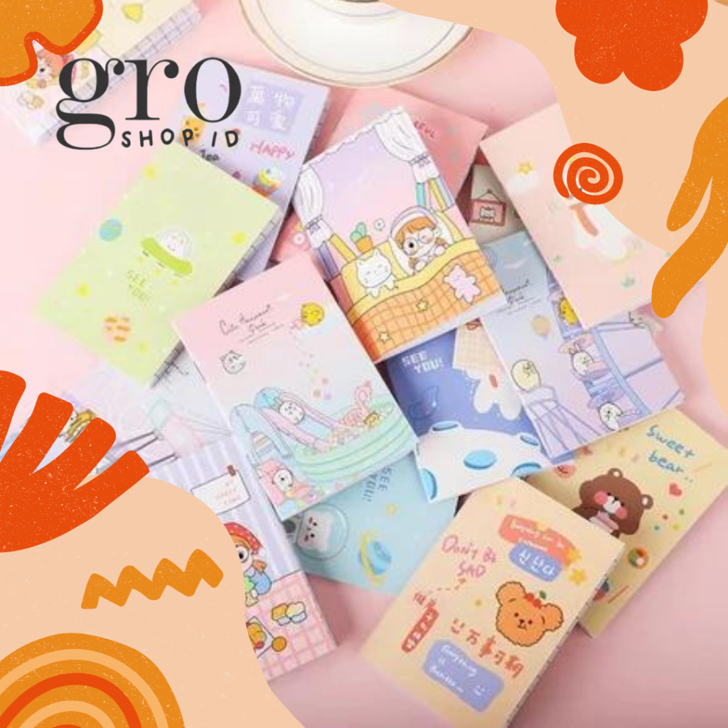

GRO Buku Tulis Mini Lucu & Bermotif