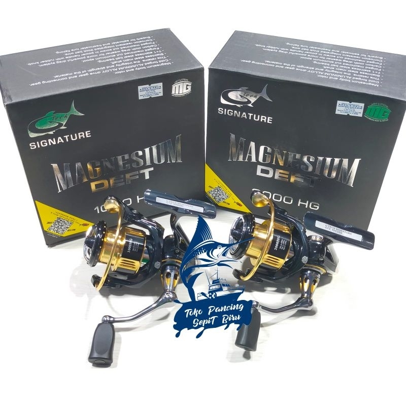 REEL SPINNING G TECH MAGNESIUM DEFT 1000HG 2000HG POWER HANDLE NEW