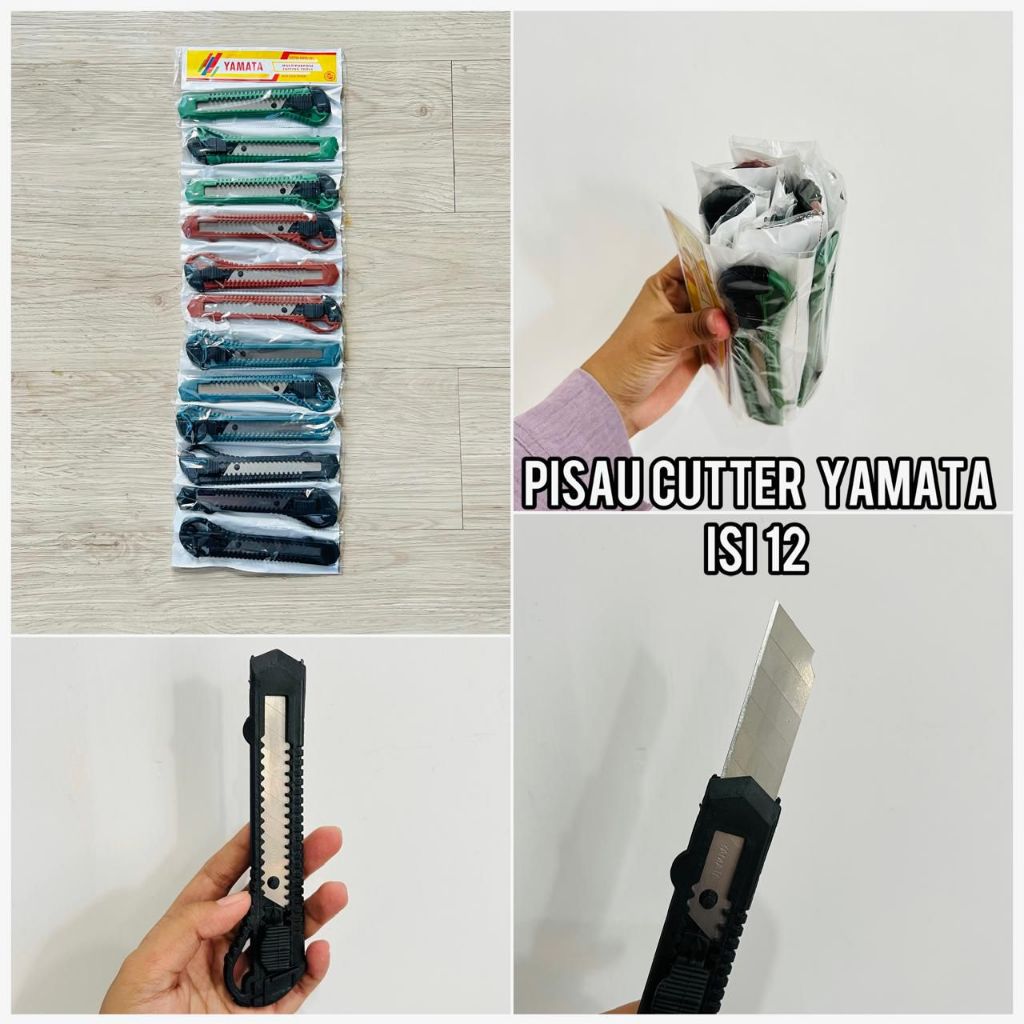 

1 Pcs Pisau Cutter Piso Cutter cuter kater Besar Pemotong Dus ATK Yamata