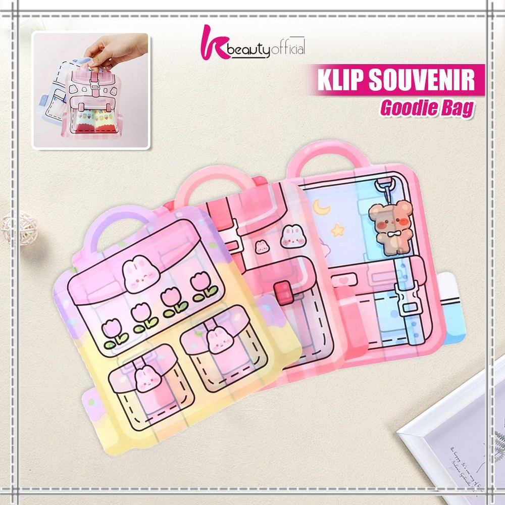 

KB-C1095 Kantong Plastik Ziplock Tas Sekolah Bingkisan Ultah / Klip Souvenir Goodie Bag Kecil Zip Lock / Hampers Plastik Snack Biskuit