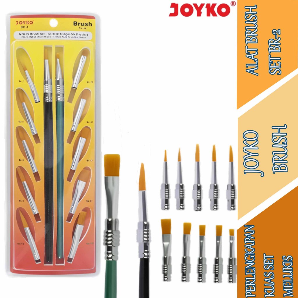 

Kuas Cat Interchangeable - Joyko Brush - Kuas Set Cat Melukis - BR-2