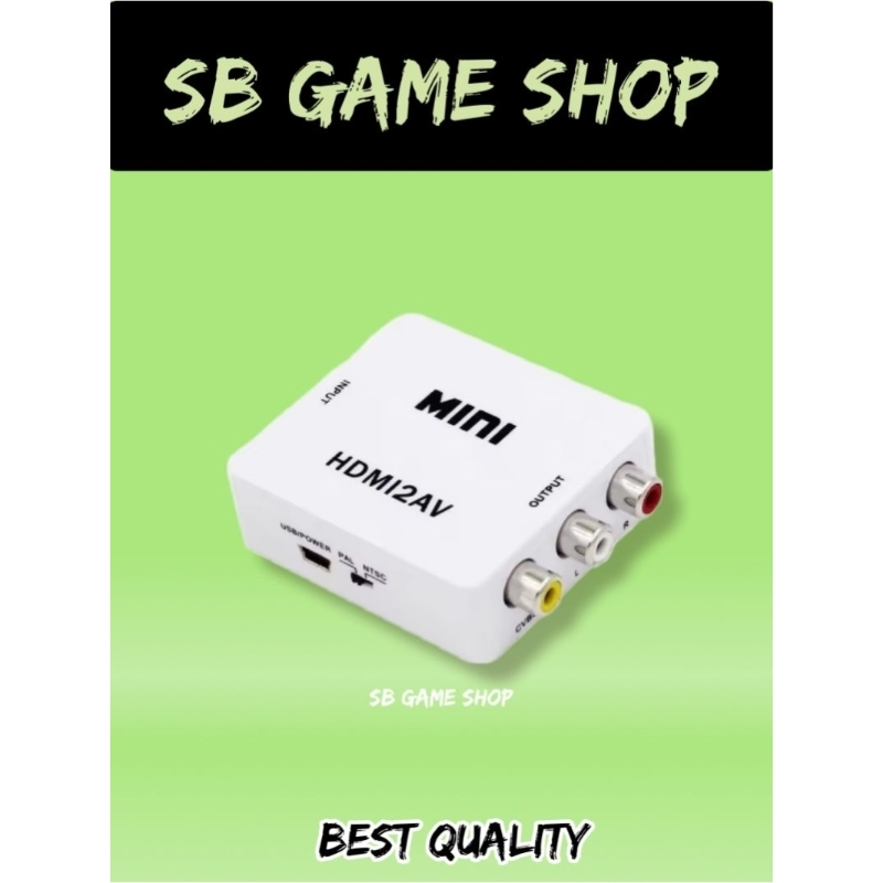 CONVERTER AV TO HDMI BEST QUALITY / COLOKAN KABEL AV KE KABEL HDMI