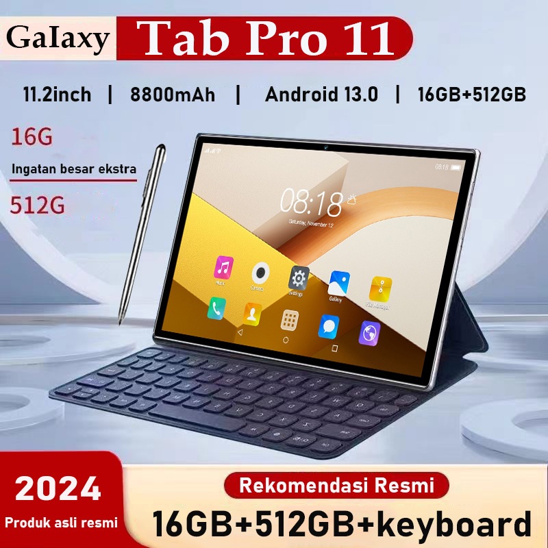 [Bisa COD] Tablet baru 11.2inch【16GB+512GB】Galaxy tab Pro11 untuk pembelajaran dan hiburan kantor ul