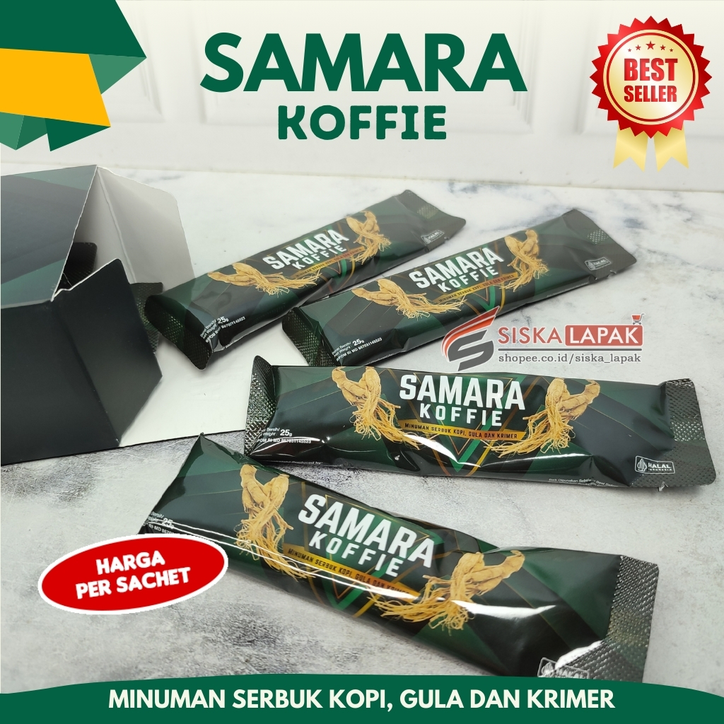 

Minuman Serbuk Rasa Kopi Gula Krimer Samara Koffie - Sachet