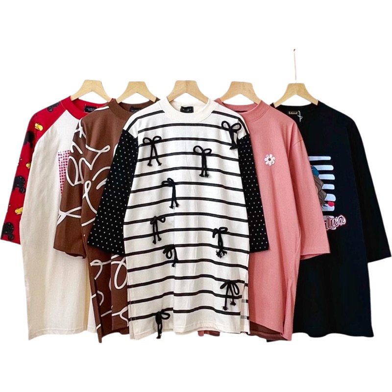 Kaos Wanita Oversize Korean Style Sturdy