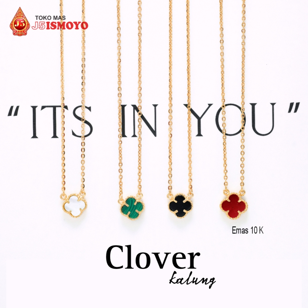 Kalung Emas Clover J5 Ismoyo