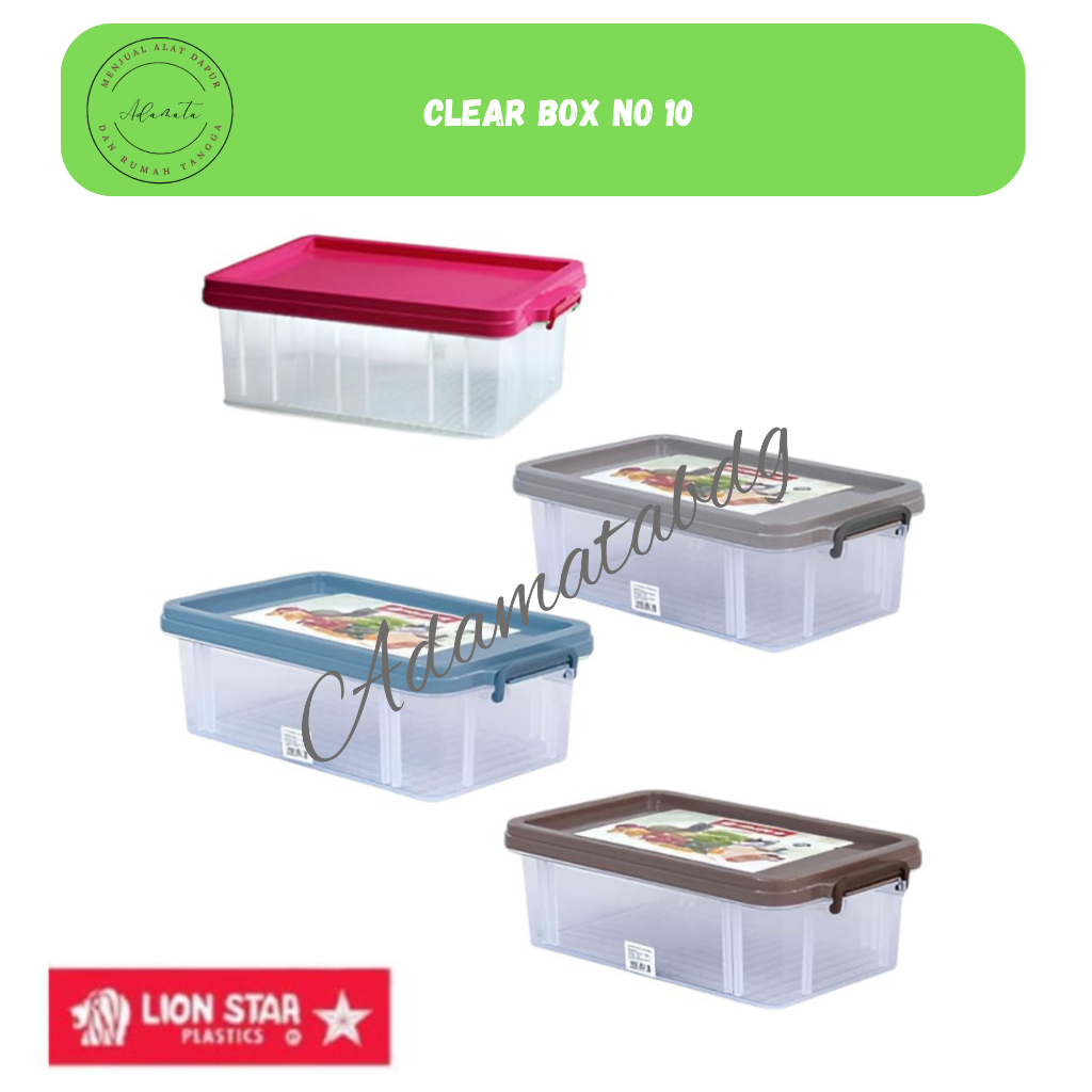 Kotak Penyimpanan Makanan Kotak Mainan Lion Star Clear Box