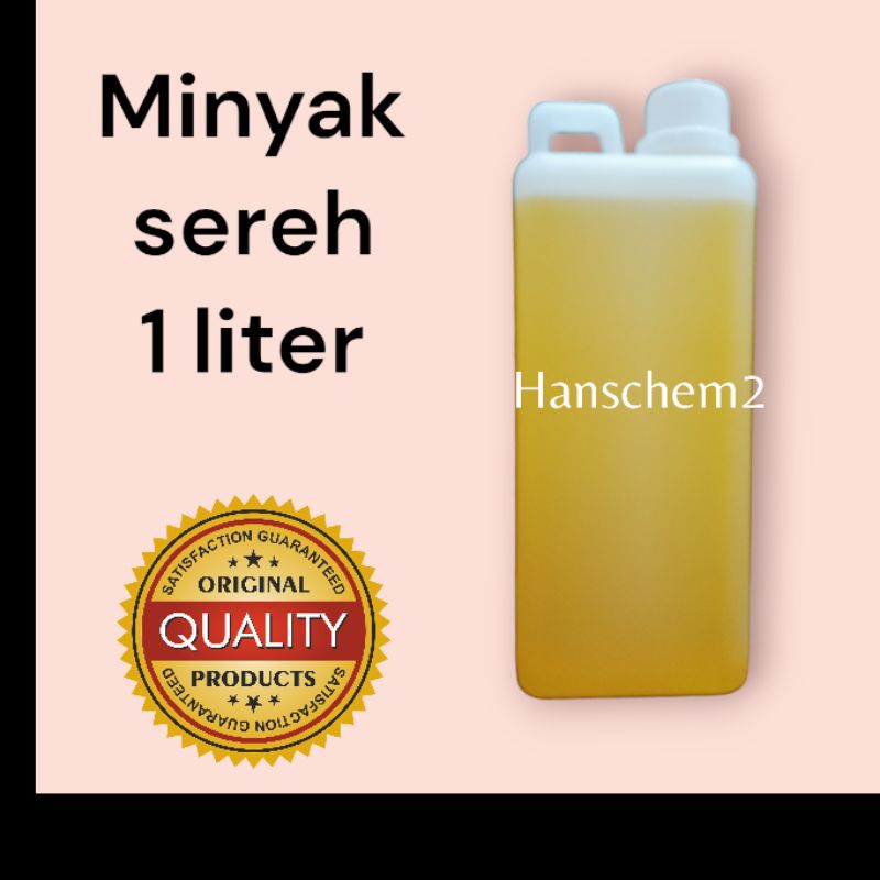Minyak sereh/Essential oil sereh/citronella oil @1liter
