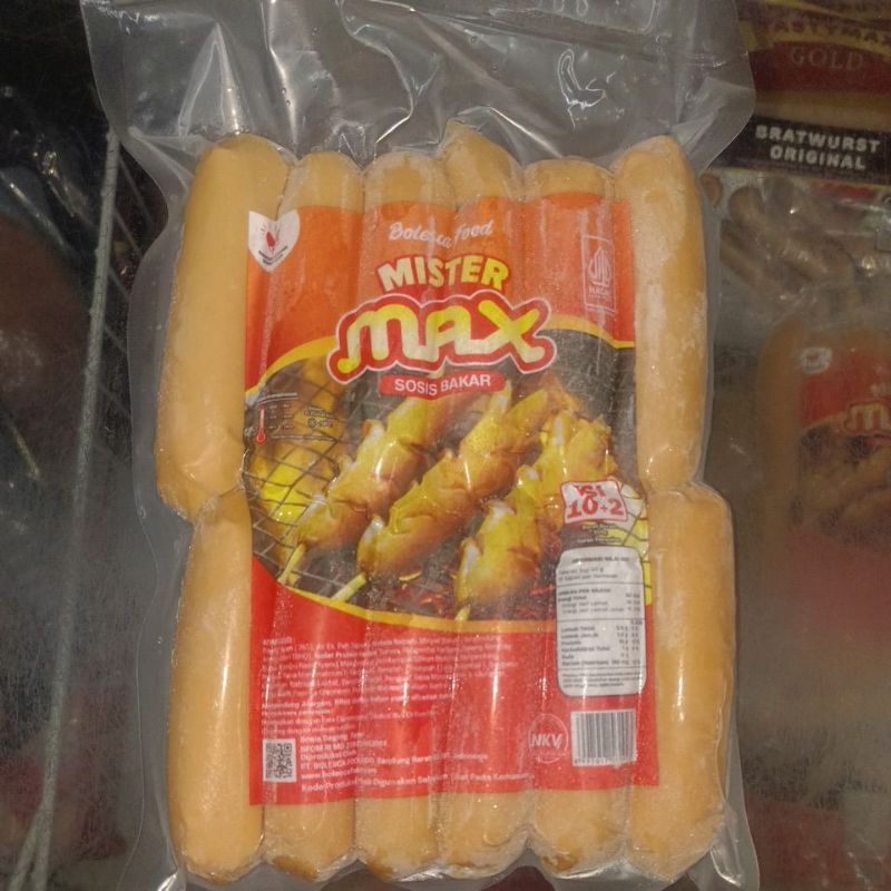 

mister max mini sosis ayam isi 10+2 500gr