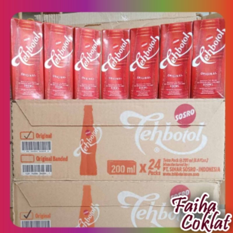 

(DUS) SOSRO TEH KOTAK 200ml 1 dus isi 24pcs Minuman Segar Faiha Coklat