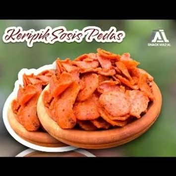 

KERIPIK SOSIS PEDAS |KERIPIK SOSIS PEDAS GURIH| UKURAN 250G-500G