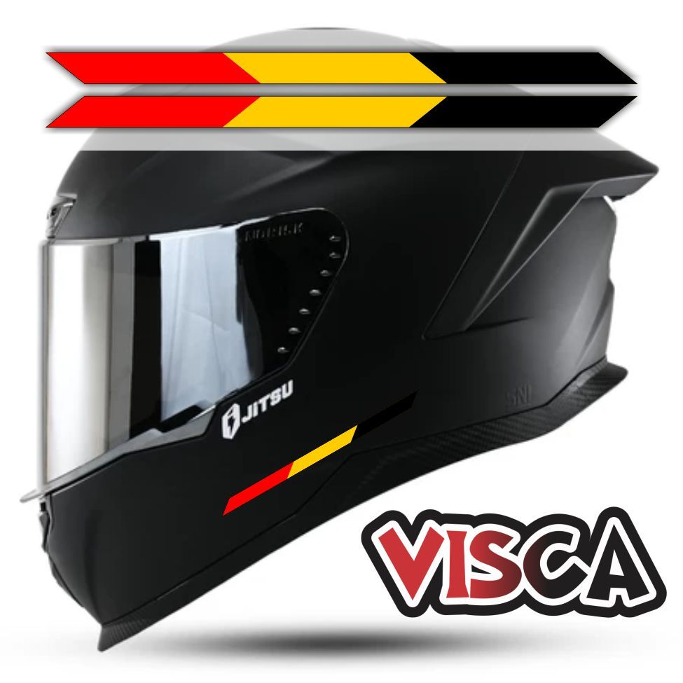 Stiker Cutting Helm Full Face - Stiker Helm Variasi Half Face - Stiker Helm Variasi Jerman