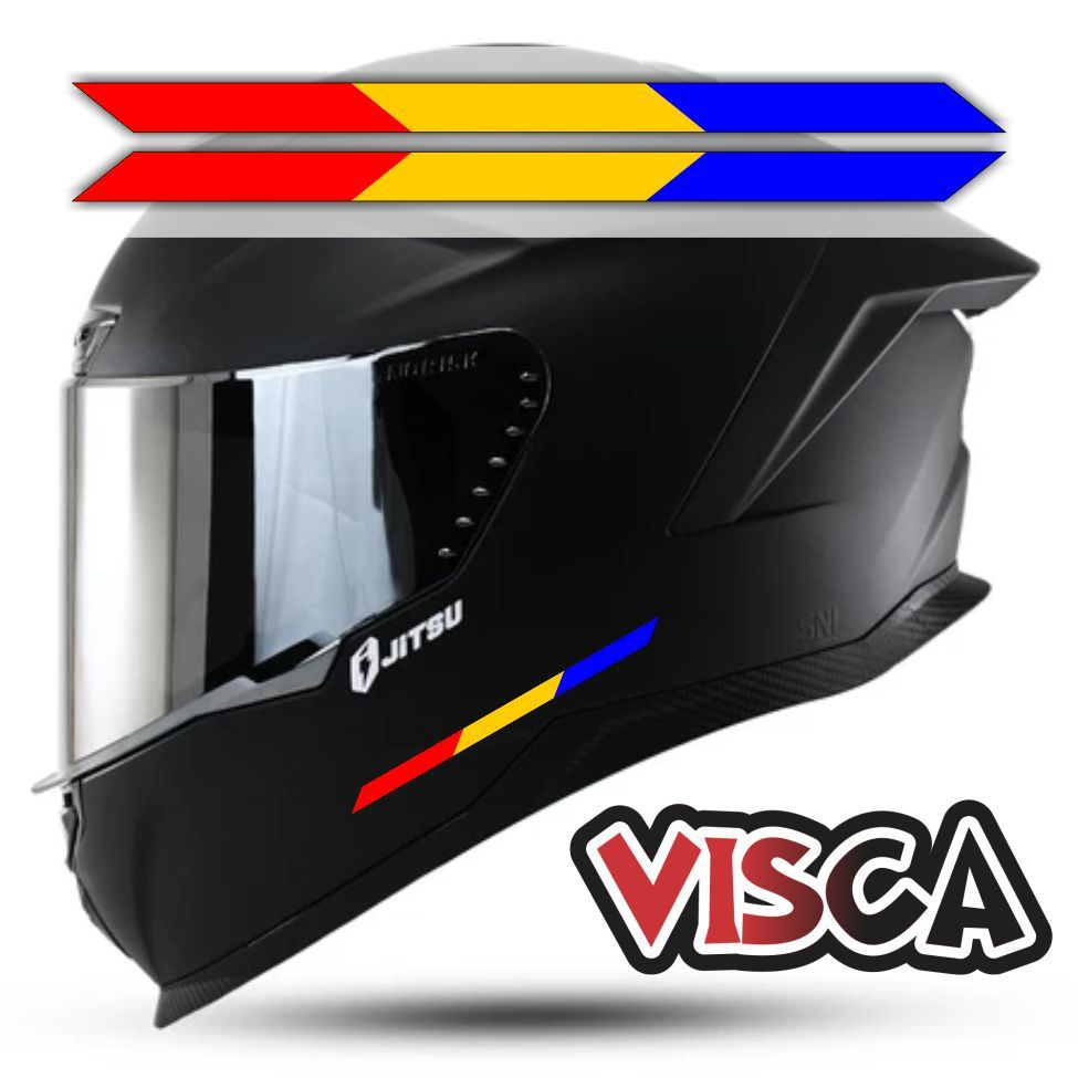 Stiker Cutting / Stiker Helm Full Face / Stiker Helm Half Face - Stiker Helm Keren Aesthetic Motif M