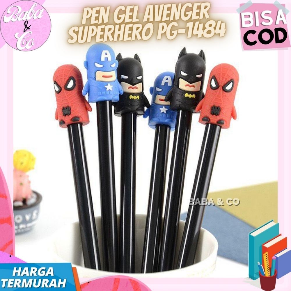 

PEN LUCU PULPEN GEL AVENGER CAPSUL LUCU UNIK PULPEN SUPERHERO AVENGER UNIK PG-1484