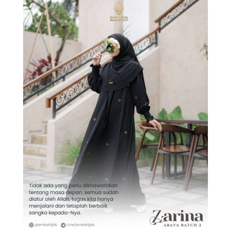 Ready Zarina Abaya Emka Hijab