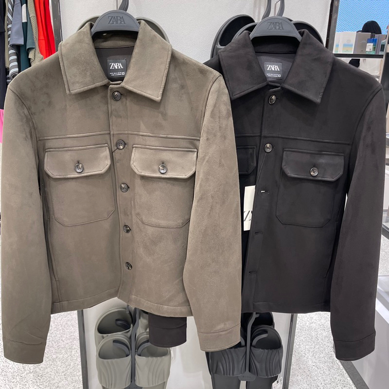 Jaket Suede Trucker ZARA MAN Jastip (jasa titip)