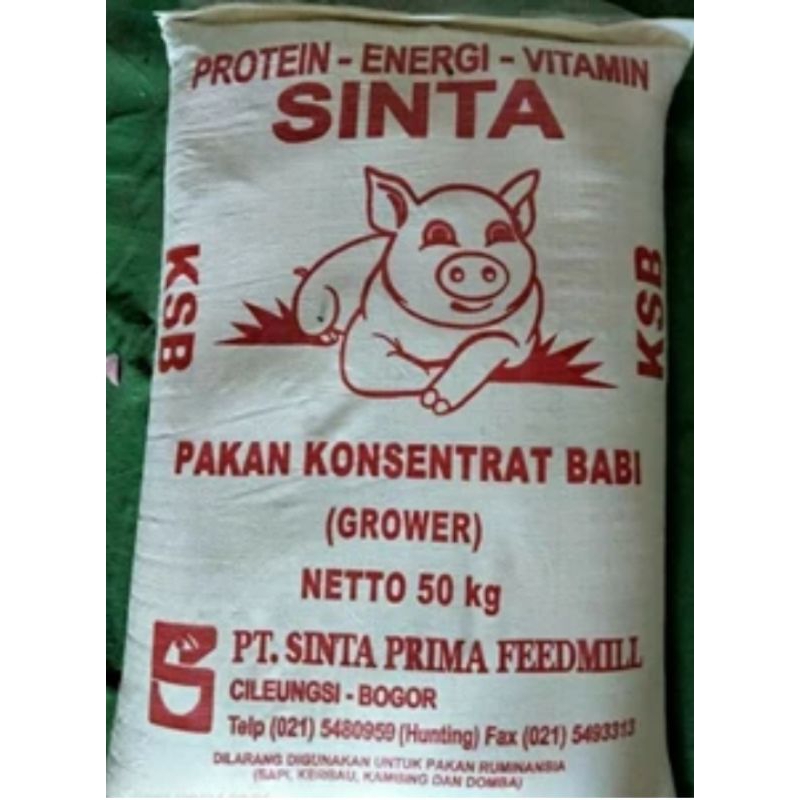 SINTA KSB KONSENTRAT BABI HALUS PAKAN TERNAK 1 KG