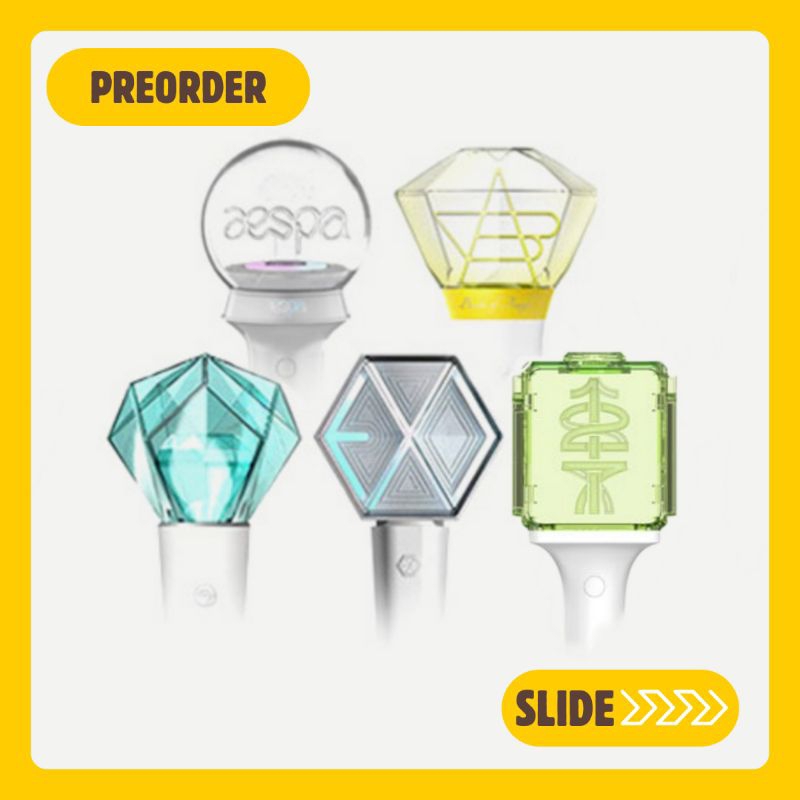 [PO] Official Fanlight / Lightstick EXO Red Velvet NCT 127 Dream WayV Wish SuperM Super Junior Aespa