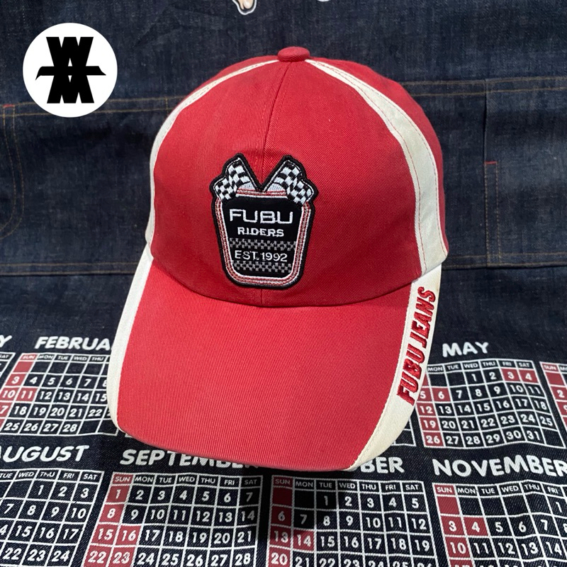 Y2K Fubu Riders Cap Merah OSFA