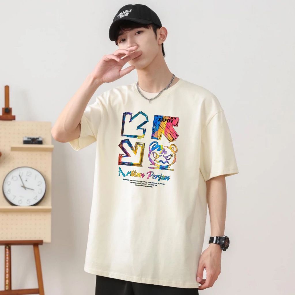 Tshirt Oversize Korean Premium  - Kaos Oversize Korea Katun Premium - Kaos Unisex Oversize Motif Art