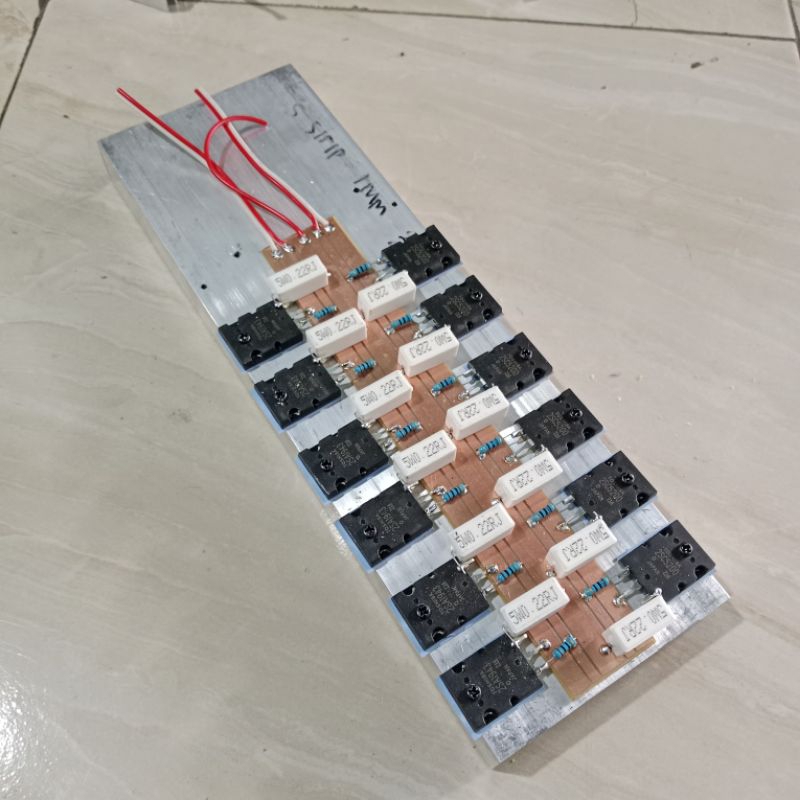 pendingin 30 cm plus final 6 set transistor toshiba 1943/5200 ori japan