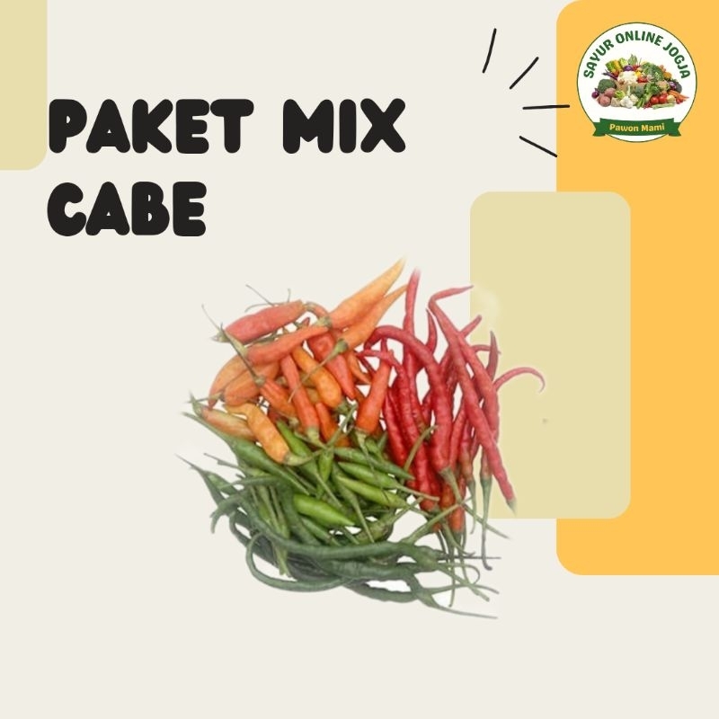 

Paket cabai mix komplit 100gr - PAWON MAMI SAYUR ONLINE JOGJA