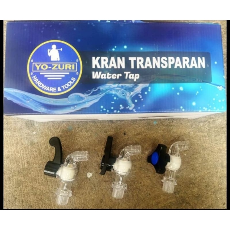 Kran Plastik Transparan Kran Air Kran Tembok Transparan Kran 1/2inch