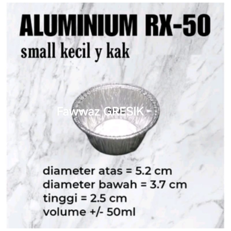 Aluminium Foil Cup RX 50 BestFresh / Aluminium Foil Tray Alutray Cup Bulat RX-50 Tutup