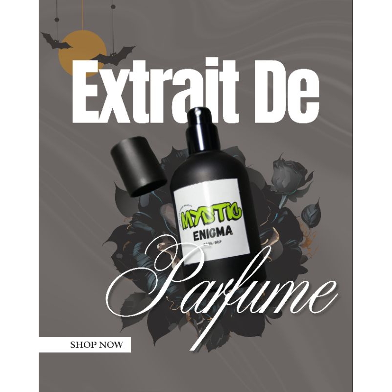 Parfum Mystic enigma Extrait de Parfum dengan Aroma Kaya dan Tahan Lama Wangi Pria