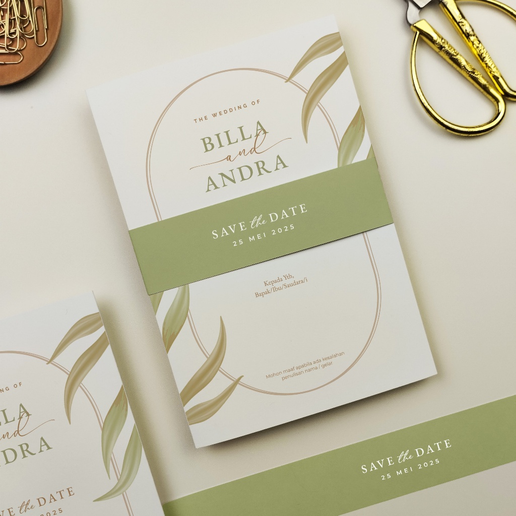 Undangan Pernikahan Cetakgrafis Unik Simple Minimalis (US.010)