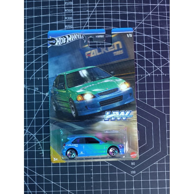 HOT WHEELS - CIVIC EK9 FALKEN