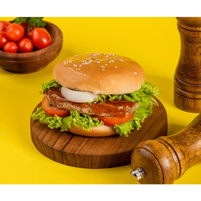 

Aladdin Kebab - Burger Barbeque Spicy (Ready to Eat/Matang)