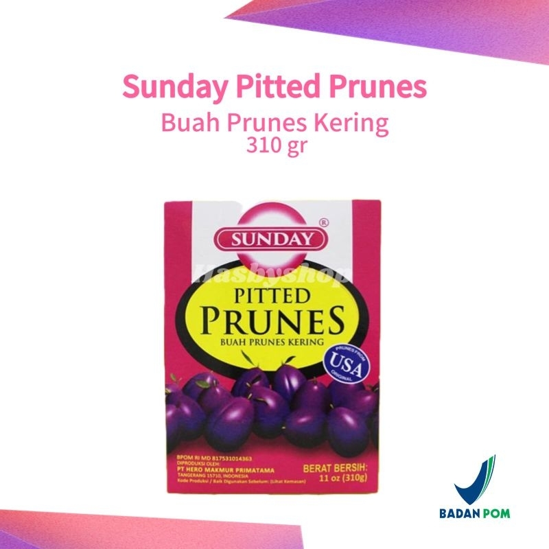 

Sunday Pitted Prunes - Prunes Kering 310 gr