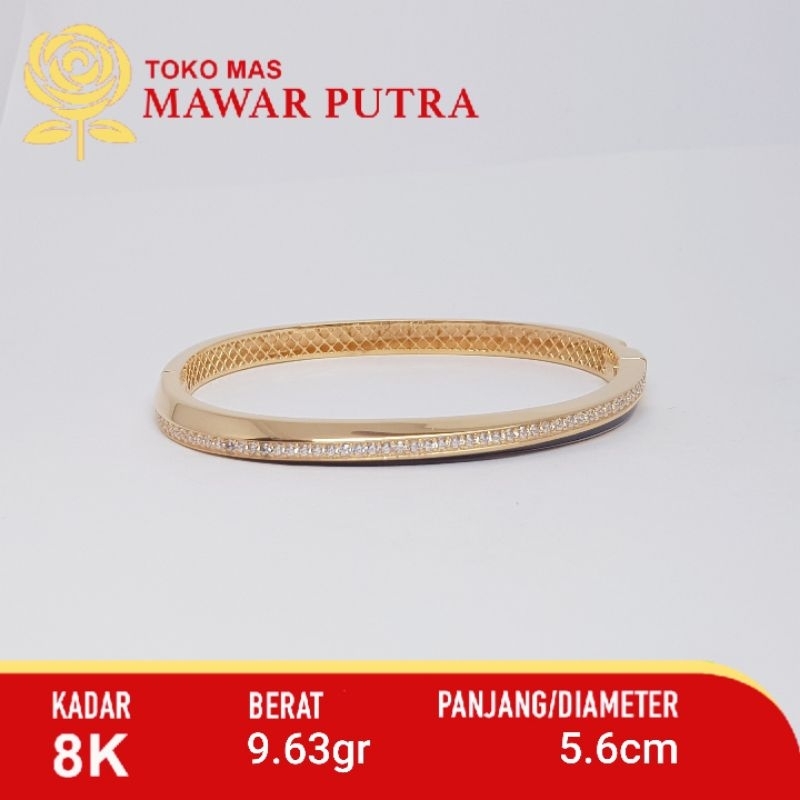 Gelang Oval Bangle elegant UBS gold 8K 00230683