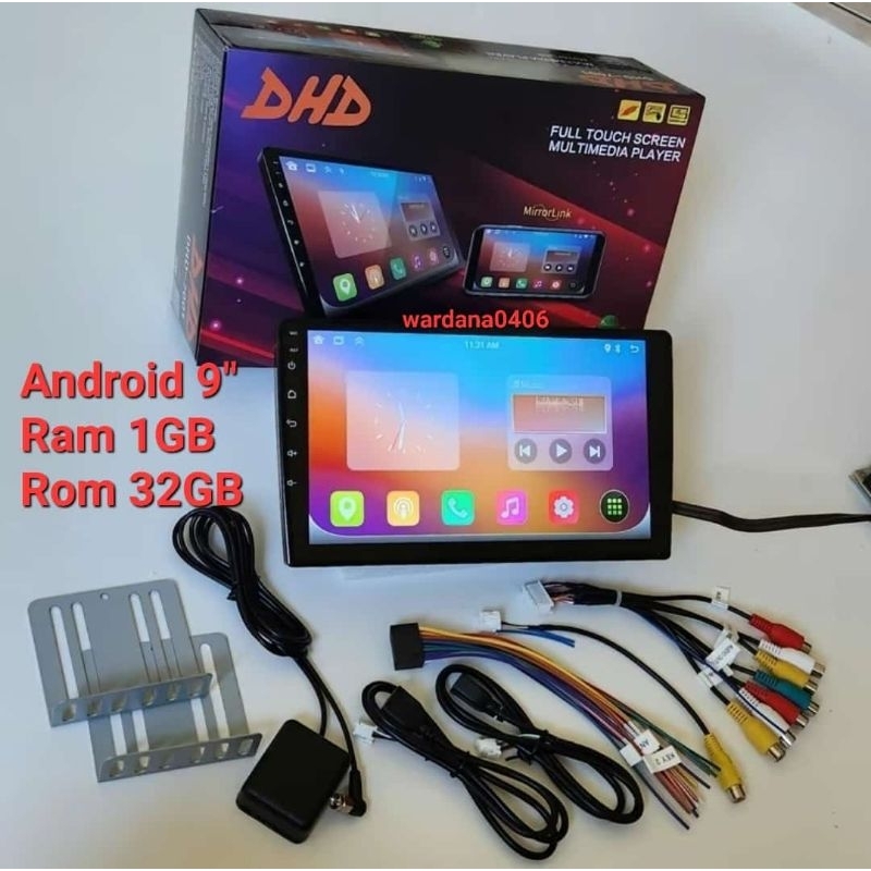 RAM 1GB / ROM 32GB Head Unit Android Mobil 9 Inch DHD-7001