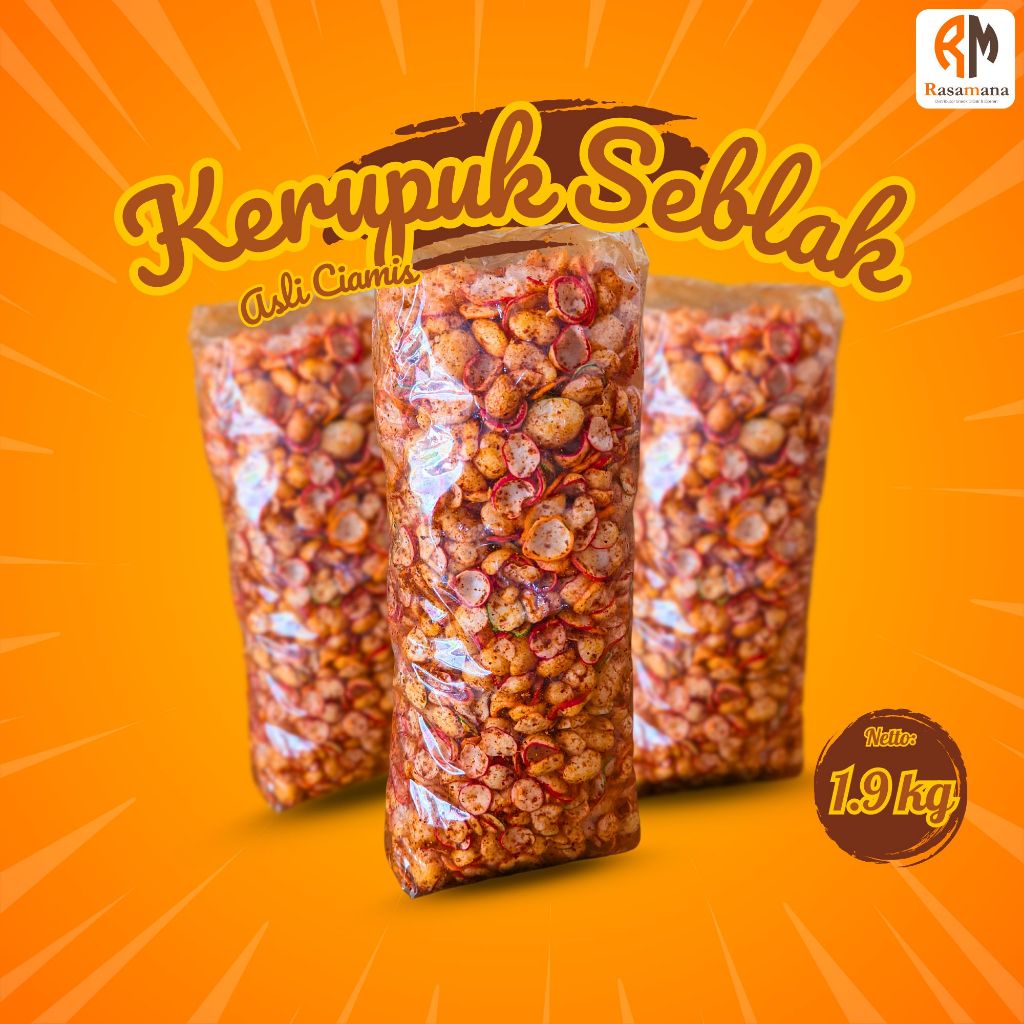 

Kerupuk Seblak Jablay Pedas Daun Jeruk 1.9kg – Camilan Renyah dengan Sensasi Pedas yang Menggugah Selera