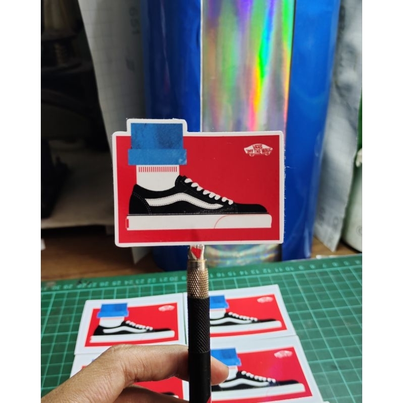 

stiker print vans custom stiker murah keren lucu sticker