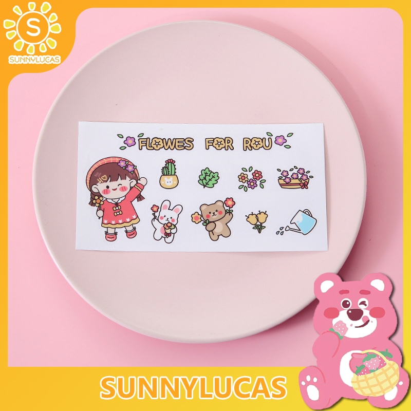 

Sunny.Lucas Random Sticker Lucu Aesthtic Cute Botol Air Minum Anak Sticker Laptop Stiker Diary HP botol minum