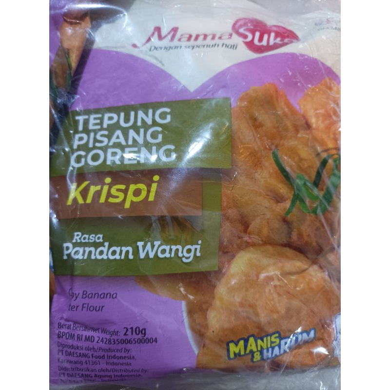 

Tepung Pisang Goreng Krispi 210 gr Pandan Wangi