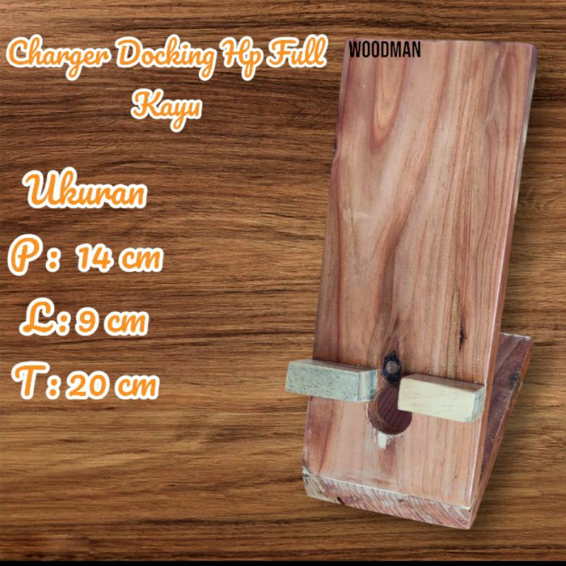 Stand holder Hp dari kayu aesthetic
