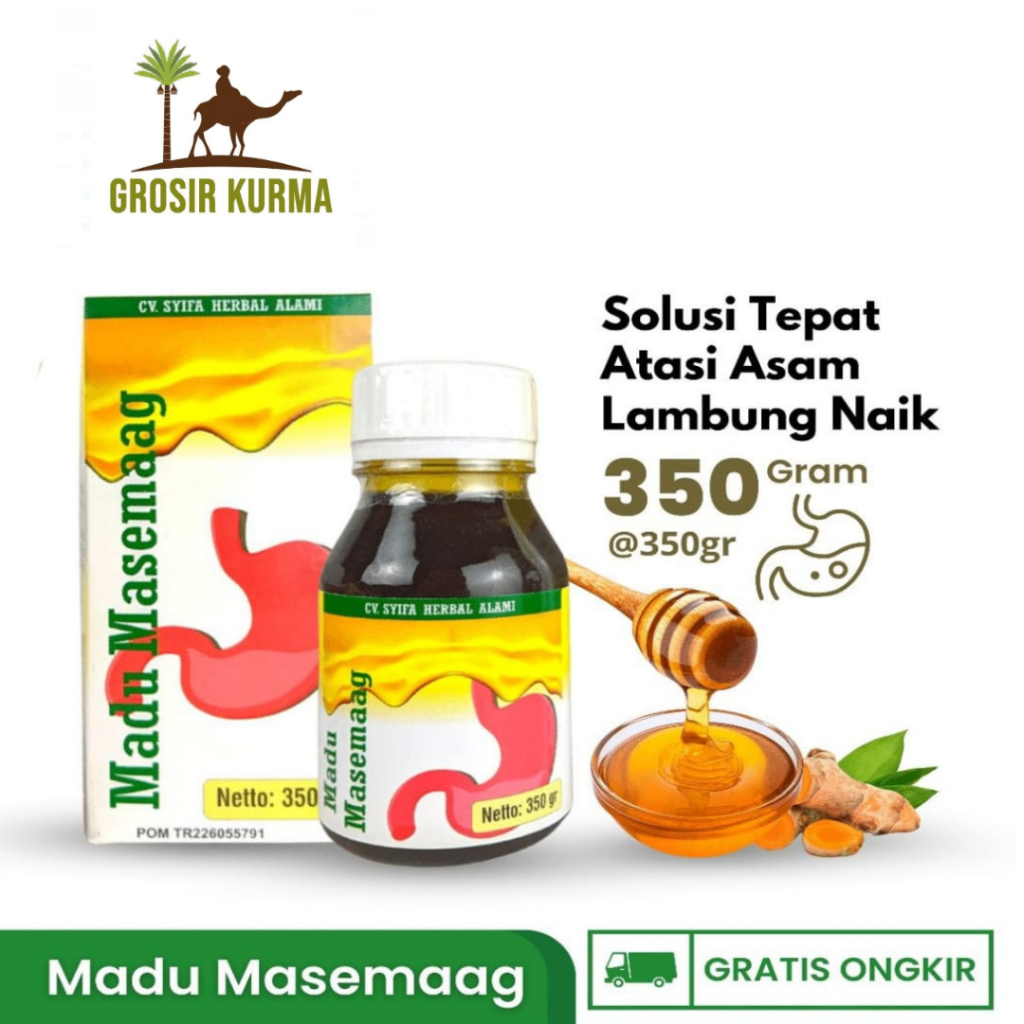 Masemag Madu Herbal Maag Asam Lambung 350gr