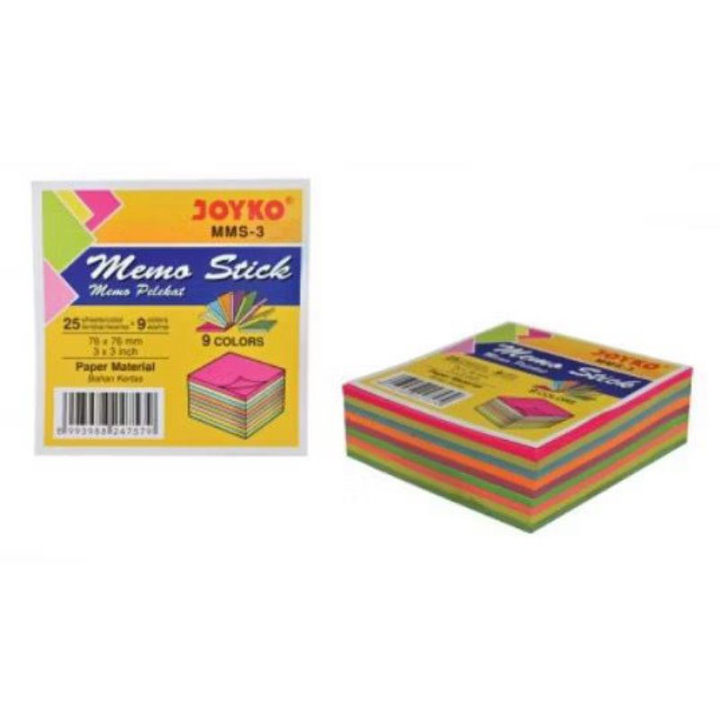 

stick note joyko 5 warna 400 lembar 3x3 inch