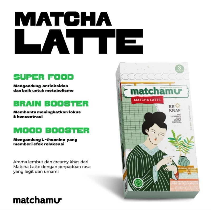 

Matchamu Matcha Latte 72gr [3 Sachet]