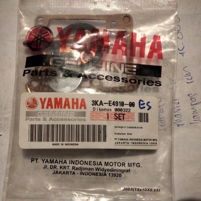 REPAIRKIT KARBURATOR RX KING KARBU 3KA-E4910-00
