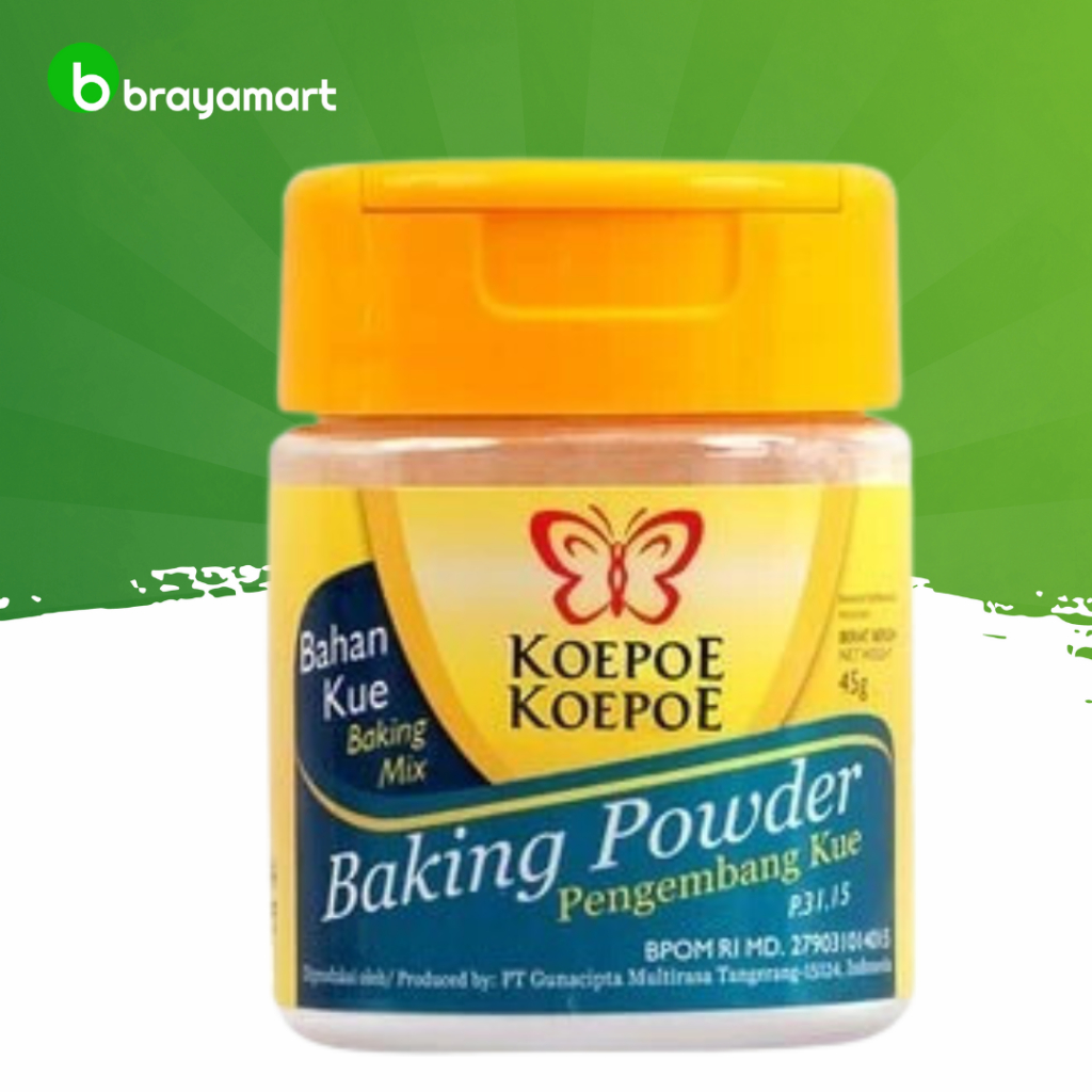 

Koepoekoepoe baking powder 45 gram Brayamart