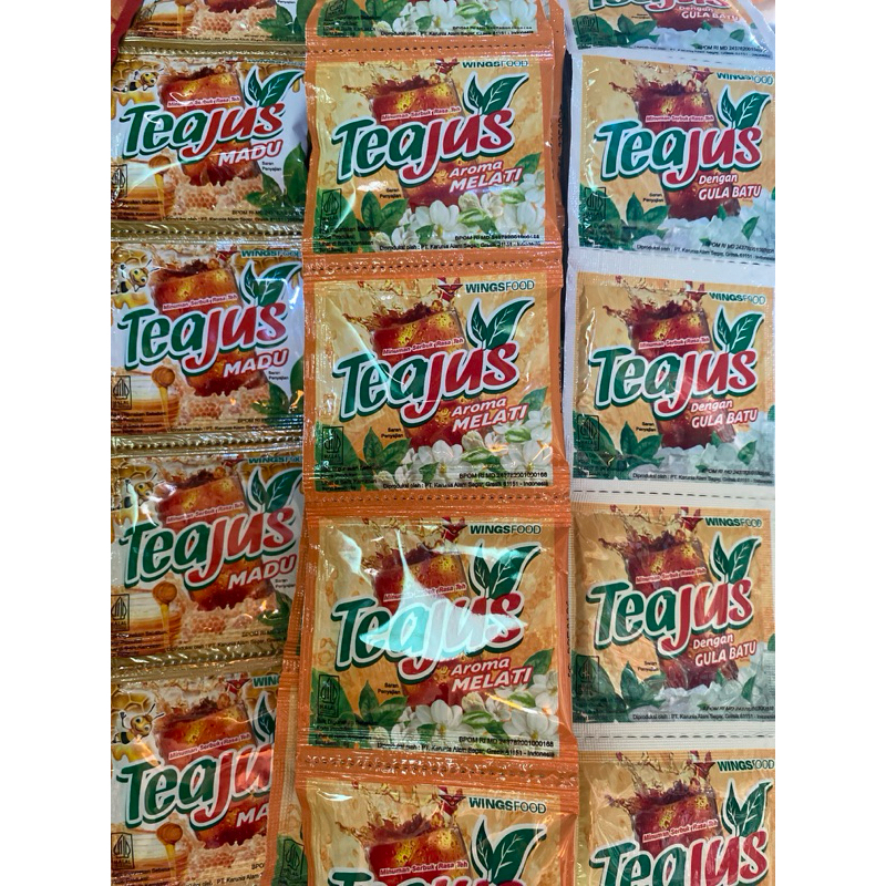 

teajus minuman serbuk siap saji aneka rasa (1renceng/10 sachet)