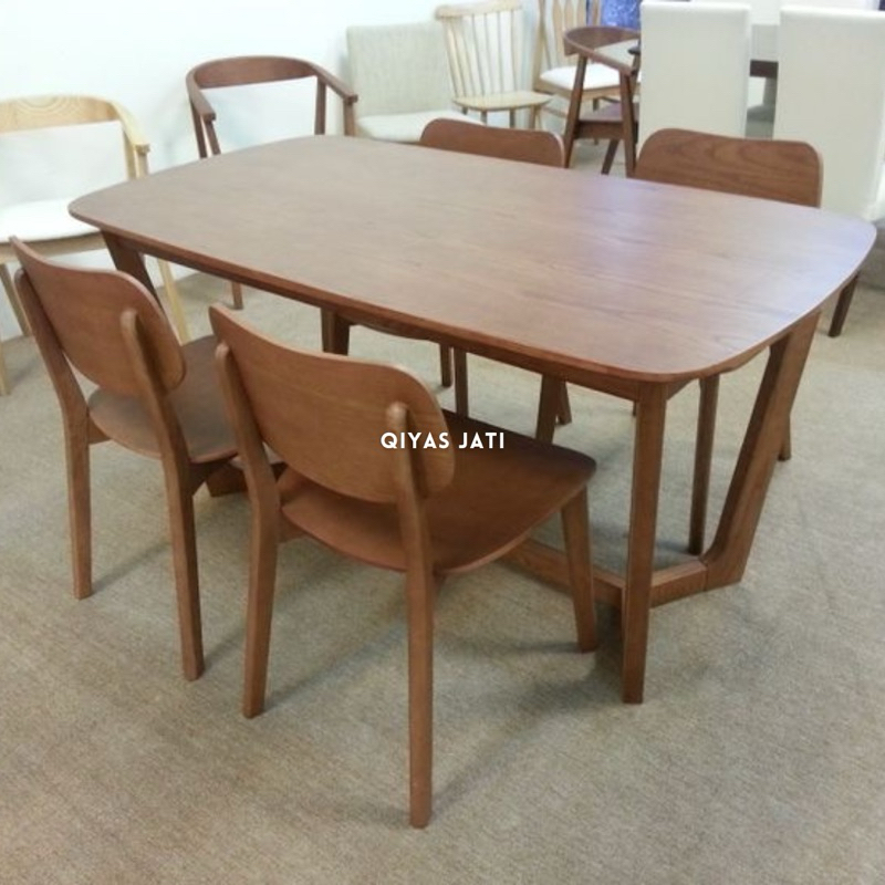 Meja makan 4 kursi jati, Meja makan minimalis, Set meja makan jati tua
