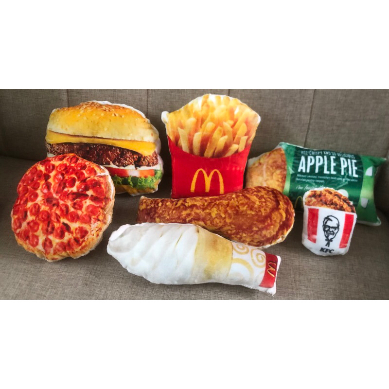 NEW Bantal souvenir motif Makanan Mcd kFC/Pillow Souvenir